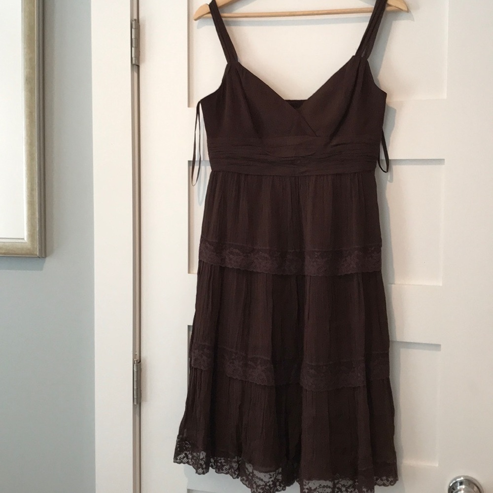 Bcbg chocolate brown dress
